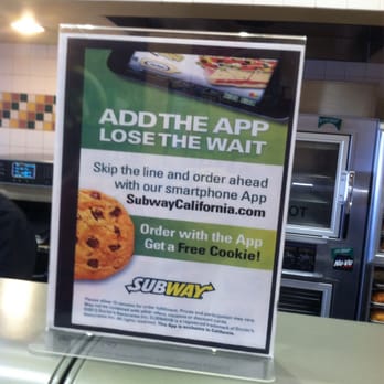 Subway - Add the app, apparently - Sandwiches Near Me - Stockton, California Subway - Add the app, apparently - Sandwiches Near Me - Stockton, California