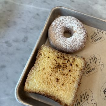 Win Son Bakery - Millet Mochi Donut (~$5) & Custard Toast (~$6) - Taiwanese Near Me - Brooklyn, New York Win Son Bakery - Millet Mochi Donut (~$5) & Custard Toast (~$6) - Taiwanese Near Me - Brooklyn, New York