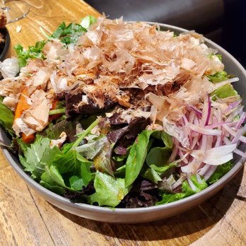 Amakara - Salmon skin salad - yummm - Sushi Bars Near Me - Dublin, California