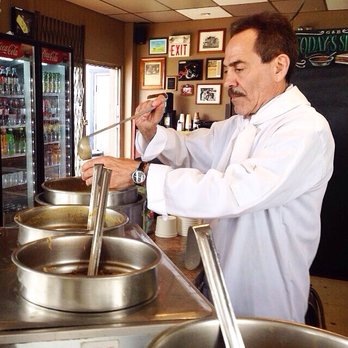 Greens & Beans Deli - THE SOUP NAZI!!! Serving soup for charity. He stayed in character the whole time! Screaming NEXT and NO SOUP FOR YOU!!! - Delis Near Me - New Westminster, British Columbia