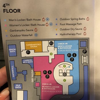 SoJo Spa Club - 4th floor map (4 of 8 floors) - Saunas Near Me - Edgewater, New Jersey