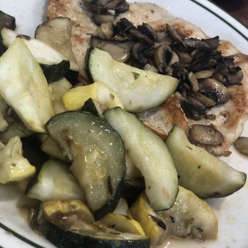 NORMS Restaurant - Chicken w/ Garlic & Mushrooms, double daily veggie Not the best pic but food looked great and really was very tasty! - Breakfast & Brunch Near Me - Riverside, California
