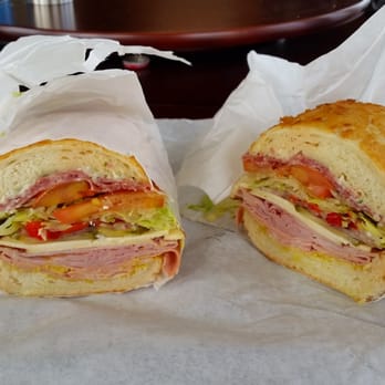 Irving Subs - Fratellino: Toscano salame, ham, mortadella, smoked gouda, roasted red peppers, garlicky mayo, house vinaigrette on Dutch Crunch - Sandwiches Near Me - San Francisco, California Irving Subs - Fratellino: Toscano salame, ham, mortadella, smoked gouda, roasted red peppers, garlicky mayo, house vinaigrette on Dutch Crunch - Sandwiches Near Me - San Francisco, California