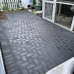 Total Masonry - Herringbone paver patio by Total Masonry