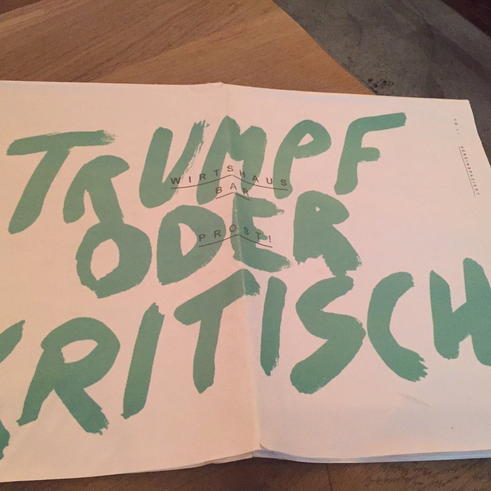 Trumpf oder Kritisch - Menu - Bars Near Me - Munich, BY