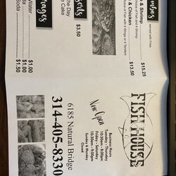 FISH HOUSE - Menus!!!