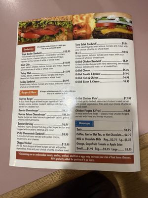 Menu photo 4 Sunrise Restaurant Tybee Island, GA