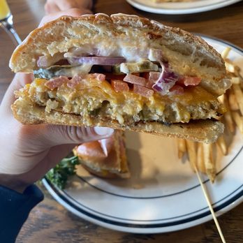 Mimi's Cafe - Cheeseburger Veggie Burger - American Near Me - Elk Grove, California Mimi's Cafe - Cheeseburger Veggie Burger - American Near Me - Elk Grove, California
