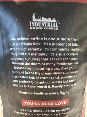 Menu photo 5 Industrial Grind Coffee San Diego, CA Menu photo 5 Industrial Grind Coffee San Diego, CA