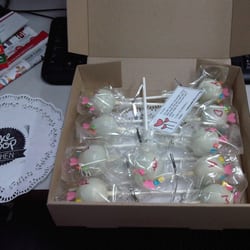 Cake Pop Kitchen - Red velvet and double chocolate with white chocolate icing at Cake Pop Kitchen