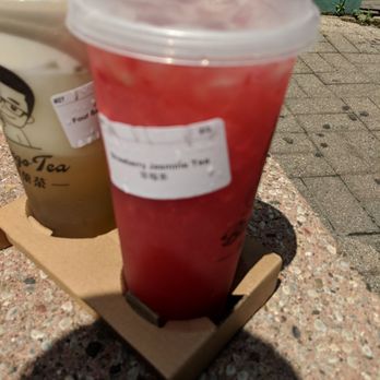 Bingo Tea - Strawberry bingo fruit tea - Bubble Tea Near Me - Homer Glen, Illinois