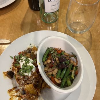 Chef Tech Cooking School - We got sloppy with the serving (you're not supposed to get food on the rim, I came to find out!) but our skillet lasagna was delicious. - Cooking Schools Near Me - Long Beach, California