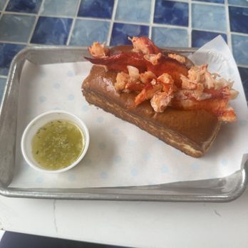 Farm Social - Lobster roll with terragon butter on the side - Seafood Near Me - Port Orange, Florida Farm Social - Lobster roll with terragon butter on the side - Seafood Near Me - Port Orange, Florida