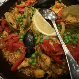 Valenciana Paella loaded with seafood! Valenciana Paella loaded with seafood!