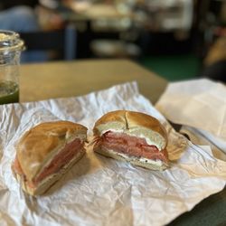 Anita Deli Sandwich - Bagel with lox and cream cheese