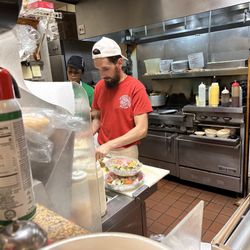 Making pizza