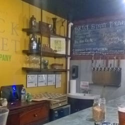Brick Street Brewing Company - 8 taps per evening, menu on Chalk Board.