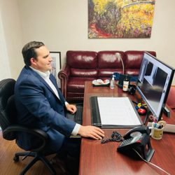 David Haddad, DPM - Dr. David Haddad at his computer