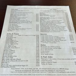 Zeiderelli's Pizza & Subs - Menu