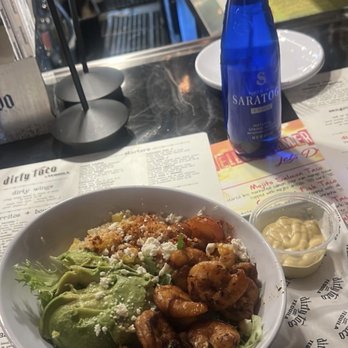 Dirty Taco + Tequila Bayside - Mango Shrimp Bliss Salad. The shrimp was seasoned and succulent, the avocado was fresh and the salad dressing was awesome sauce 10/10 - Tacos Near Me - Bayside, New York Dirty Taco + Tequila Bayside - Mango Shrimp Bliss Salad. The shrimp was seasoned and succulent, the avocado was fresh and the salad dressing was awesome sauce 10/10 - Tacos Near Me - Bayside, New York
