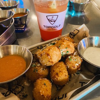 Topgolf - Cheesy Macaroni Bites - Golf Near Me - Las Vegas, Nevada Topgolf - Cheesy Macaroni Bites - Golf Near Me - Las Vegas, Nevada