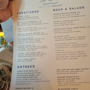 Catch 27 - Menu - Southern Near Me - Saint Augustine, Florida