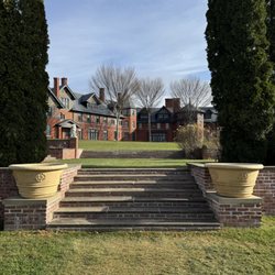 Shelburne Farms - Shelburne Farms Formal Flower Garden Stairs to the Inn