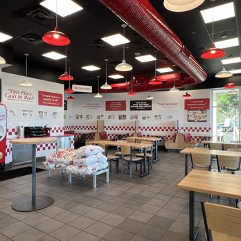 Five Guys - Miramar - the inside of a fast food restaurant - Burgers Near Me - Miramar, Florida Five Guys - Miramar - the inside of a fast food restaurant - Burgers Near Me - Miramar, Florida