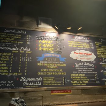 SouthernQ BBQ and Catering - Big menu, lots of variety! (But come early, before stuff sells out.) - Barbeque Near Me - Houston, Texas SouthernQ BBQ and Catering - Big menu, lots of variety! (But come early, before stuff sells out.) - Barbeque Near Me - Houston, Texas