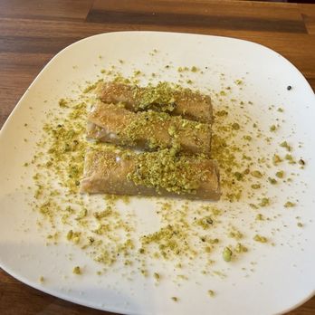 Med Cuisine - D1 Walnut Baklava Roll (2 pcs) vegan - Mediterranean Near Me - Tucson, Arizona