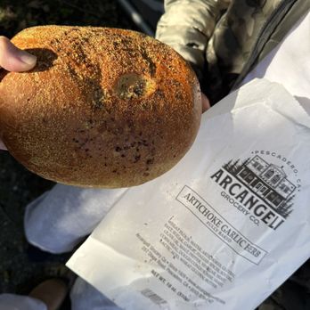 Arcangeli Grocery - Artichoke garlic herb bread - Bakeries Near Me - Pescadero, California Arcangeli Grocery - Artichoke garlic herb bread - Bakeries Near Me - Pescadero, California