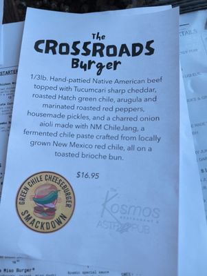 Menu photo 1 The Kosmos Albuquerque, NM