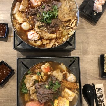 Boiling Point - Spicy on top, Beef Mild on bottom - Taiwanese Near Me - Bellevue, Washington