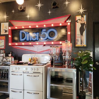 Diner 50 - a diner's kitchen with a neon sign above the stove - Diners Near Me - Phoenix, Arizona Diner 50 - a diner's kitchen with a neon sign above the stove - Diners Near Me - Phoenix, Arizona