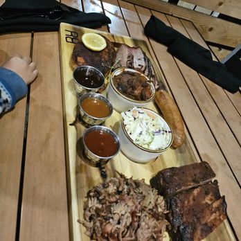 Ruby Red's BBQ - The platter was very filling and tasteful - Barbeque Near Me - La Habra, California