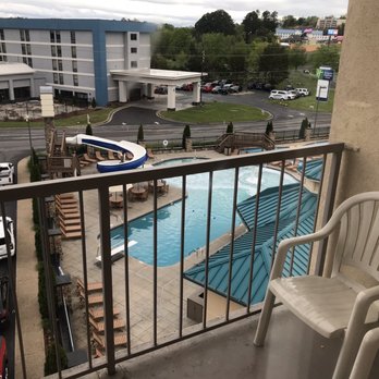 Music Road Resort Hotel - Balcony with view of the rather fancy pool. - Hotels Near Me - Pigeon Forge, Tennessee