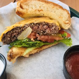 very tasty Classic Burger. Perfectly cooked.