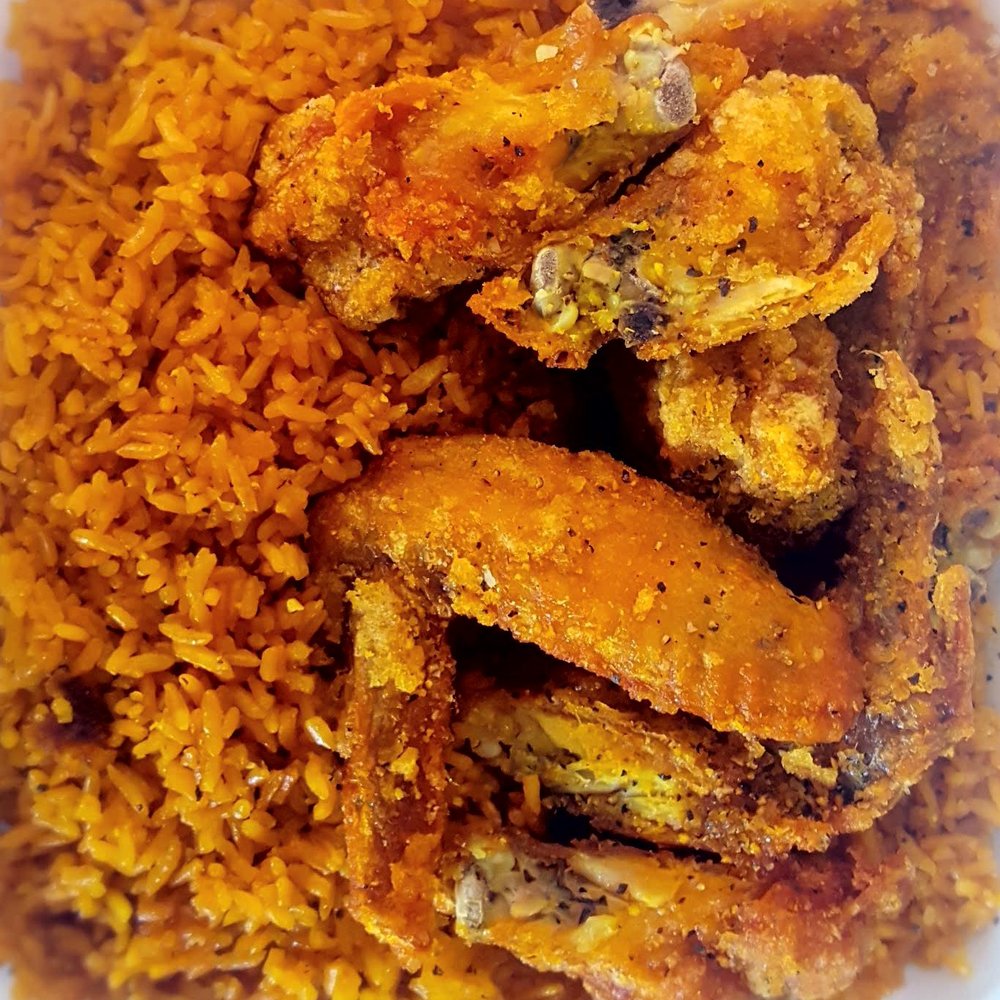 Ming Garden - Lemon pepper wings with fried rice. - Chinese Near Me - Savannah, Georgia Ming Garden - Lemon pepper wings with fried rice. - Chinese Near Me - Savannah, Georgia