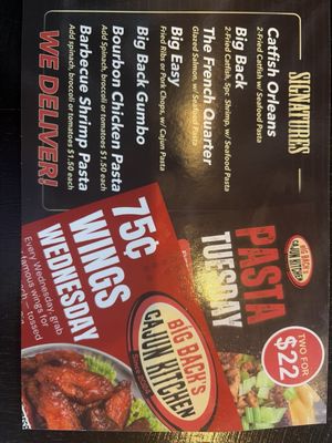 Menu photo 1 Big Back's Cajun Kitchen Atlanta, GA