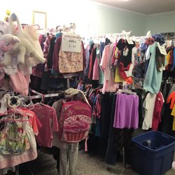 Julie's House Thrift Store - SO MANY kids clothes. I don't know individual prices, but if you fill a grocery bag with clothes it's only $10, $15 for two bags