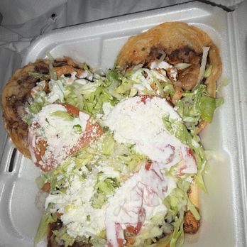 Tacos Guerrero - Sopes de Carne Enchilada ( Spicy Pork) - Tacos Near Me Tacos Guerrero - Sopes de Carne Enchilada ( Spicy Pork) - Tacos Near Me