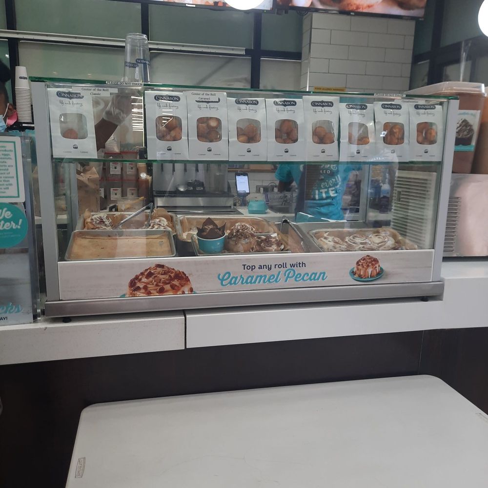a display of baked goods