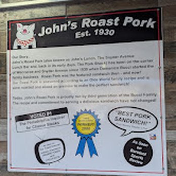 John's Roast Pork - Sandwiches Near Me - Philadelphia, Pennsylvania John's Roast Pork - Sandwiches Near Me - Philadelphia, Pennsylvania