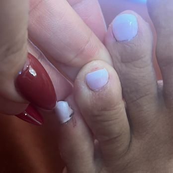 AO Nails - Poway - Cut, round toe nails, shitty job - Nail Salons Near Me - Poway, California