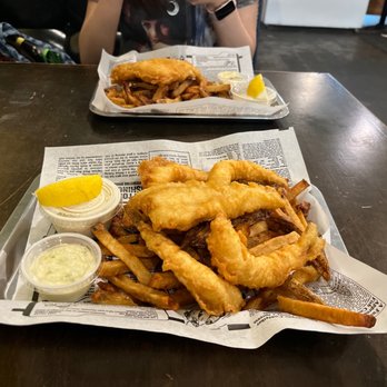 Fresco's Fish & Chips - Delicious Cod and shrimp：） - Fish & Chips Near Me - Toronto, Ontario