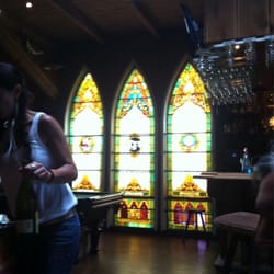 900 Manhattan - It's fuzzy, but hey a view from inside those famed stained glass windows!