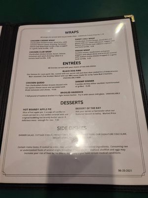 Menu photo 5 Black Dog Pub Fort Wayne, IN