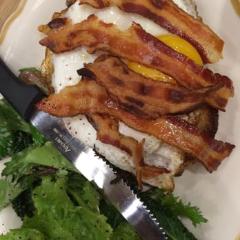 Talula's - Benton's bacon, fried farm egg, and cheddar. Yum! - Pizza Near Me - Asbury Park, New Jersey