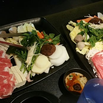 Happy Lamb Hot Pot - The food!  Lamb and pork shoulder - Mongolian Near Me - Edison, New Jersey