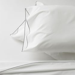 Crate & Barrel - Belo Grey Sheet Sets